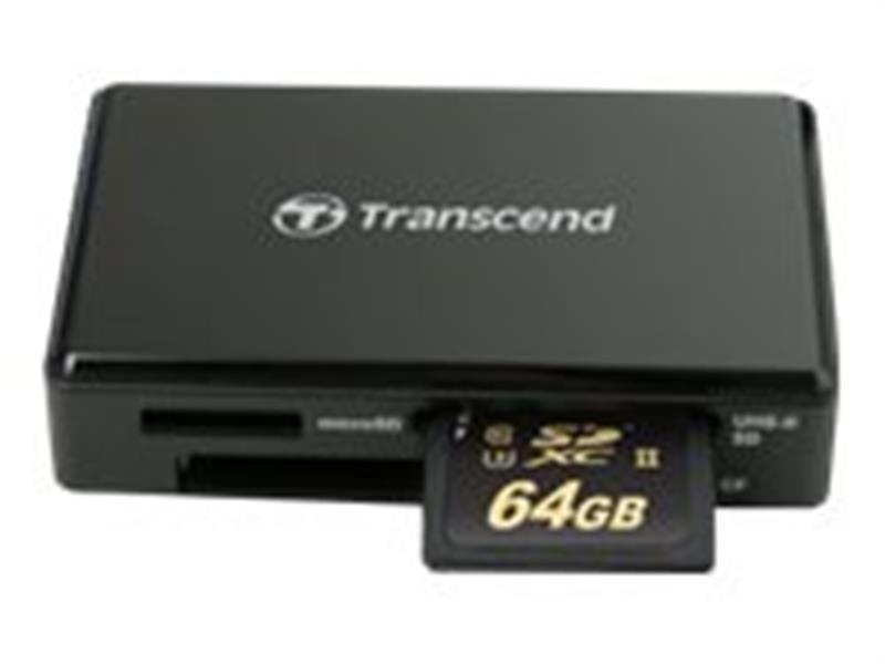 Transcend geheugenkaartlezer Micro-USB Zwart