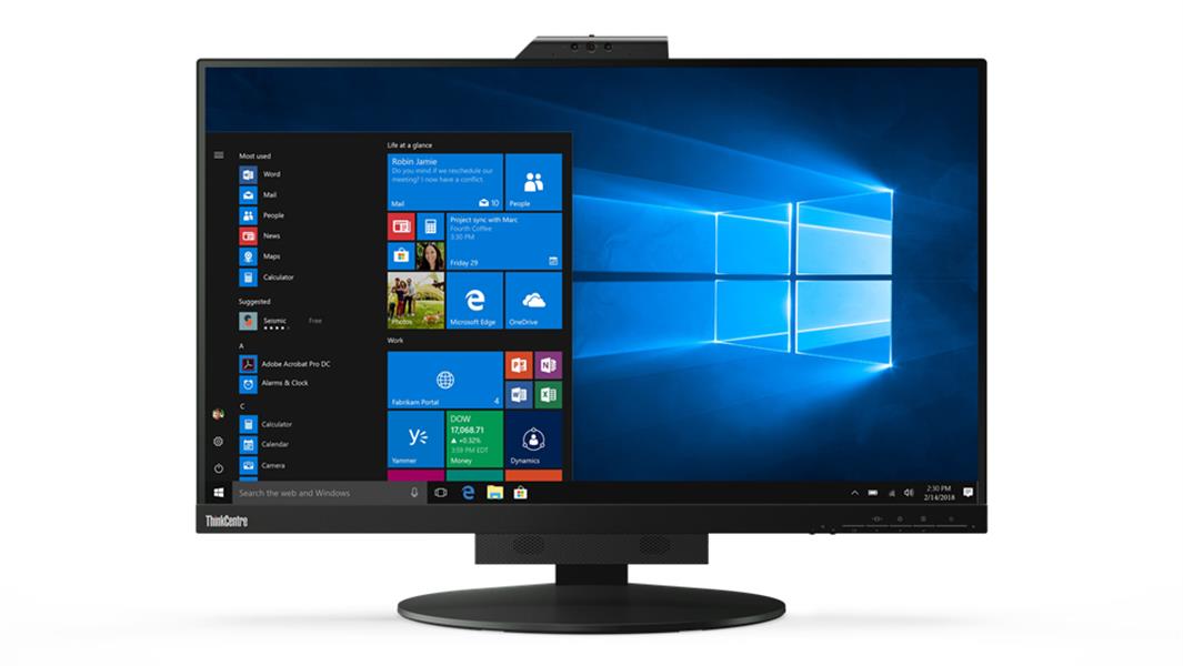 Lenovo ThinkCentre Tiny-In-One 27 68,6 cm (27"") 2560 x 1440 Pixels Quad HD LED Zwart