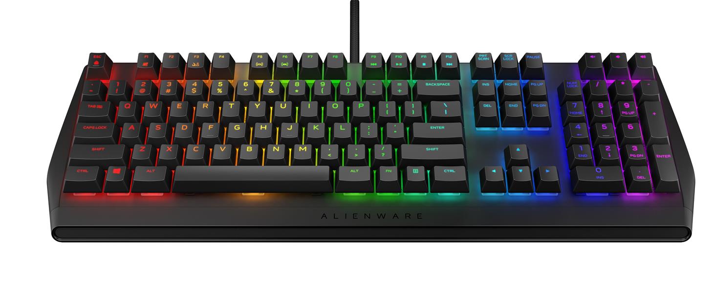 Alienware AW410K toetsenbord USB QZERTY US International Zwart