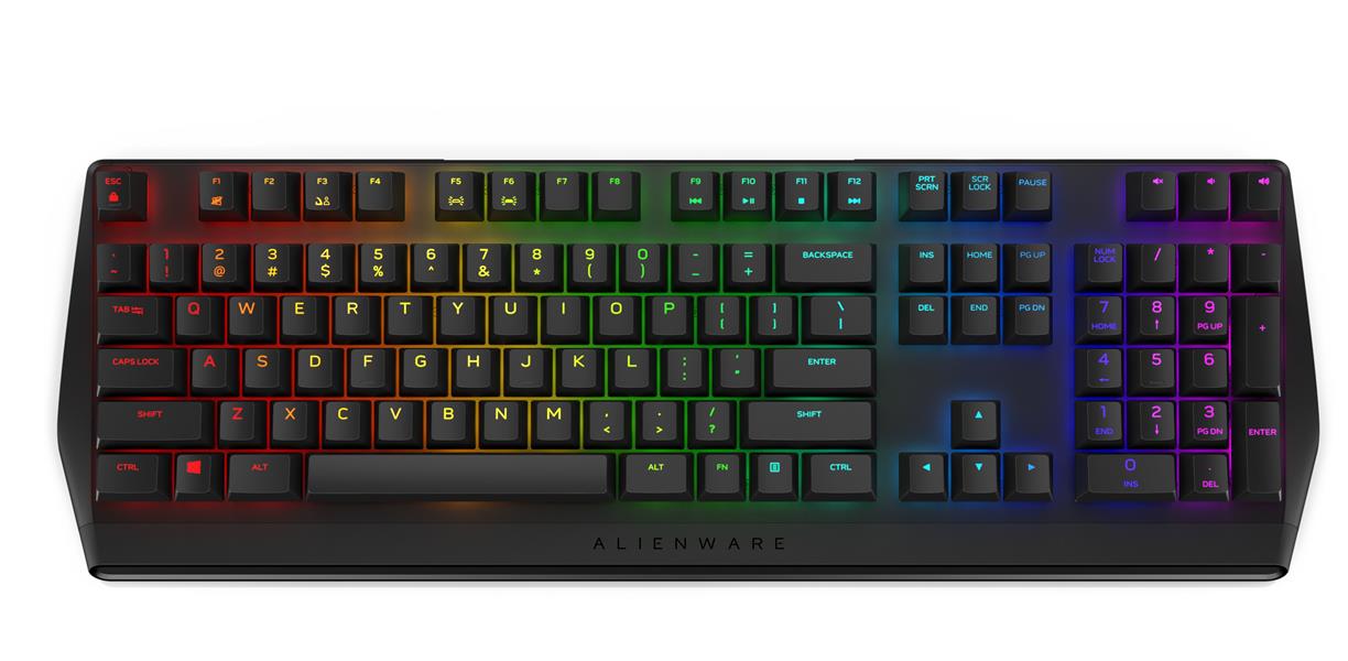 Alienware AW410K toetsenbord USB QZERTY US International Zwart
