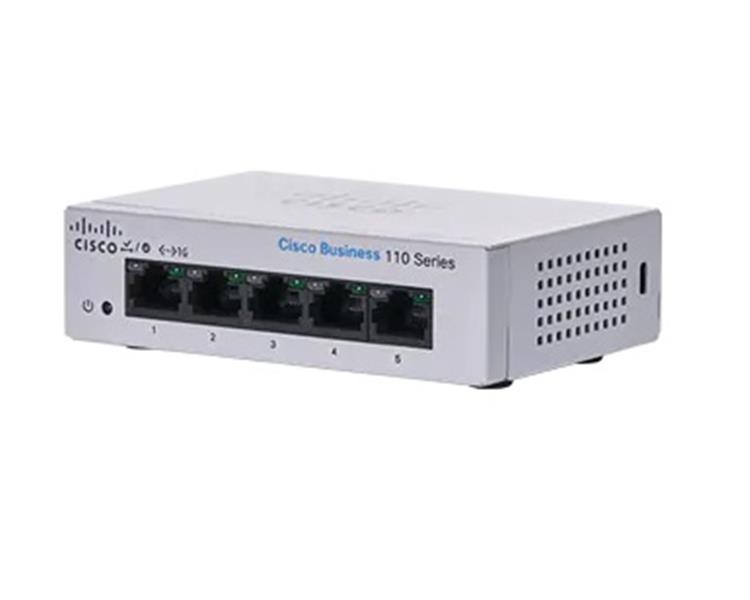 Cisco CBS110 Unmanaged L2 Gigabit Ethernet (10/100/1000) 1U Grijs