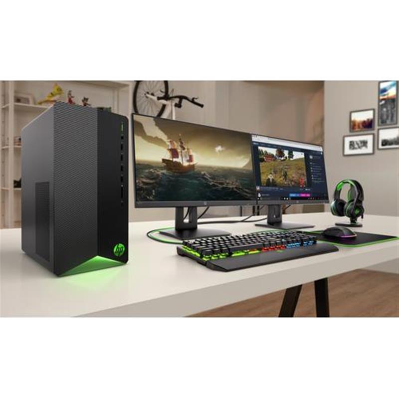 HP Pavilion Gaming TG01-1100nd DDR4-SDRAM 4600G Mini Tower AMD Ryzen 5 8 GB 1256 GB HDD SSD Windows 10 Home PC Zwart