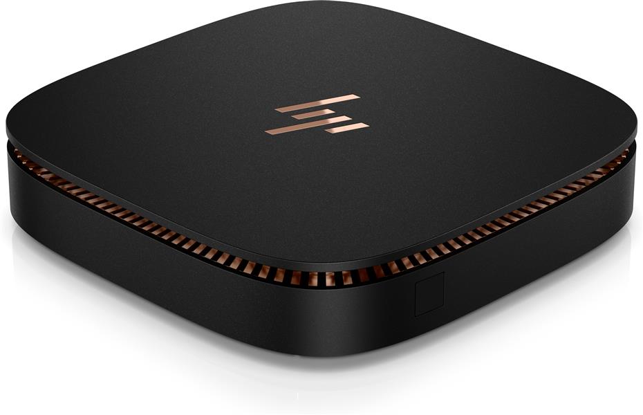 HP Elite Slice DDR4-SDRAM i5-7500T USFF Zevende generatie Intel® Core™ i5 8 GB 128 GB SSD Windows 10 IoT Enterprise PC Zwart