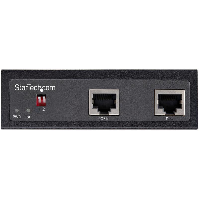 StarTech.com Industrial Gigabit PoE Splitter 90W High Speed Power over Ethernet PoE+++ Splitter 12-48V DC Splitter 802.3bt LAN/RJ45 Ultra PoE naar DC 