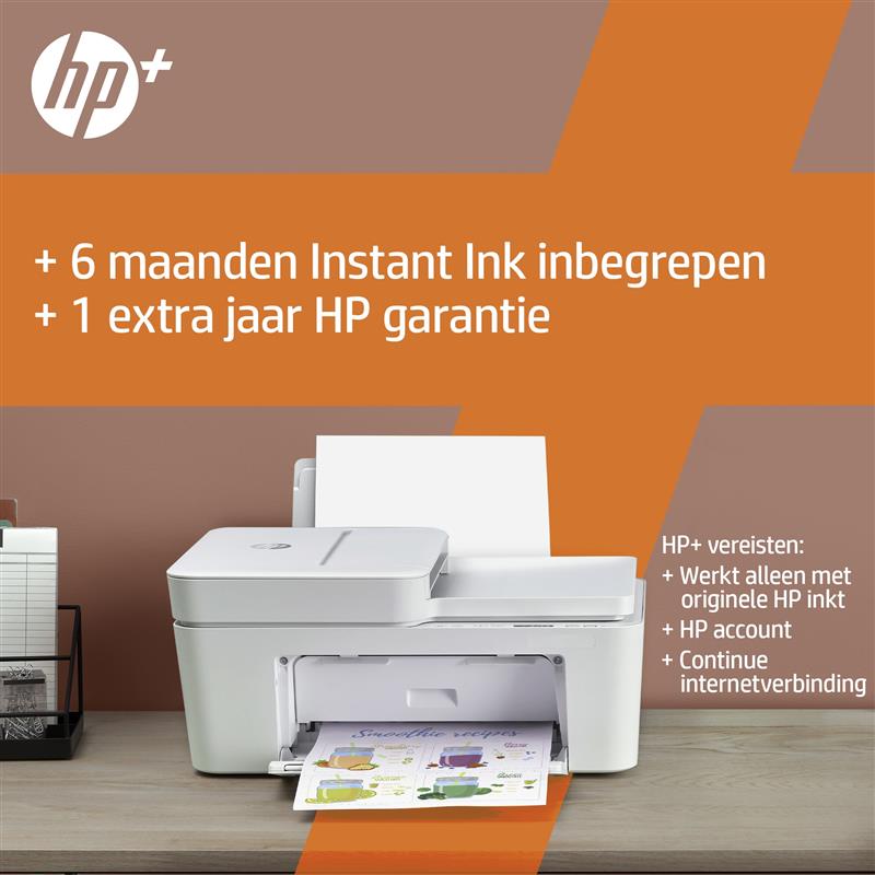 HP DeskJet Plus 4110e Thermische inkjet A4 4800 x 1200 DPI 8,5 ppm Wifi