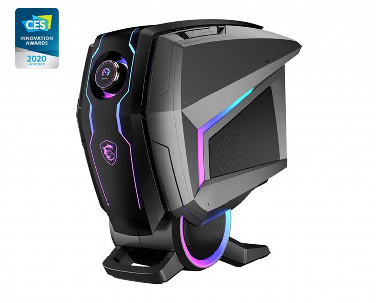 MSI MEG Aegis Ti5 10TE-012MYS Intel® Core™ i9 i9-10900K 64 GB DDR4-SDRAM 5 TB HDD+SSD NVIDIA GeForce RTX 3080 Windows 10 Home Desktop PC Zwart