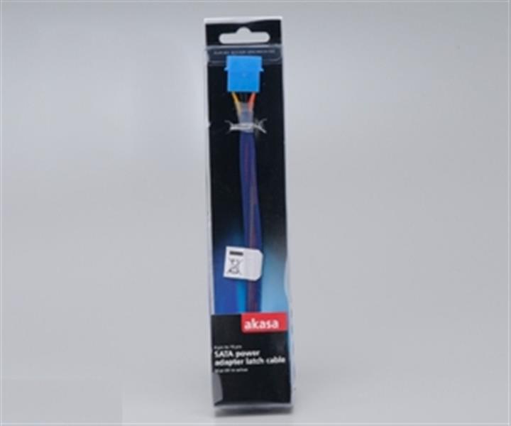 Akasa sata power cable blue uv with secure latch *MOLEXM *SATAM