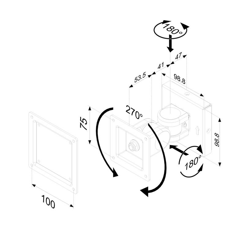 Newstar flatscreen wandsteun