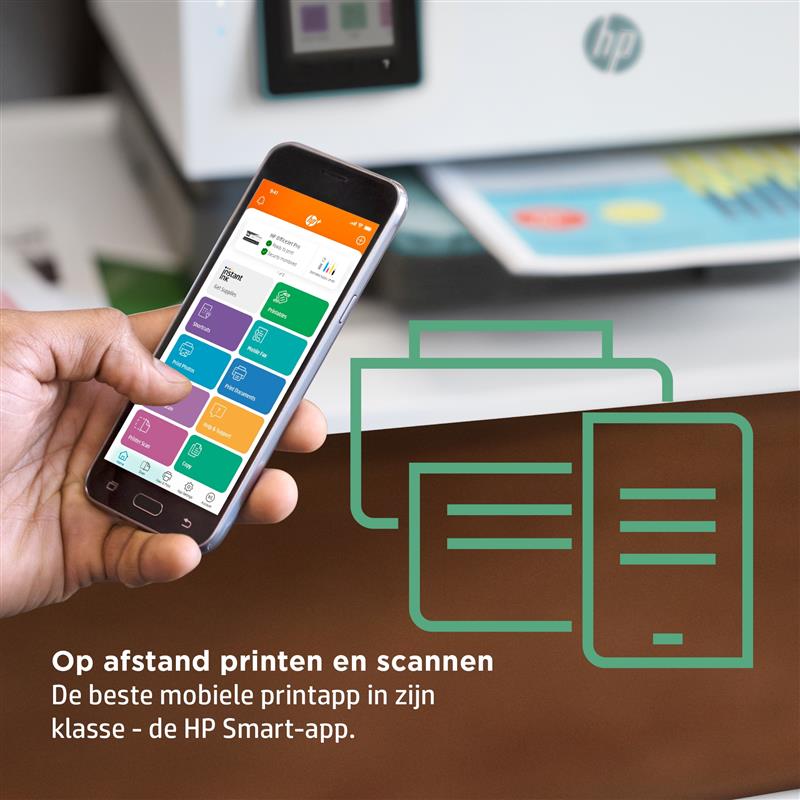 HP OfficeJet Pro 8025e All-in-One-printer, Kleur, Printer voor Home, Printen, kopiëren, scannen, faxen, Automatische invoer voor 35 vel; Scannen naar 