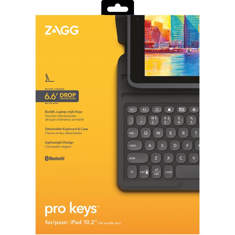 ZAGG Pro Keys Zwart, Grijs Bluetooth Brits Engels