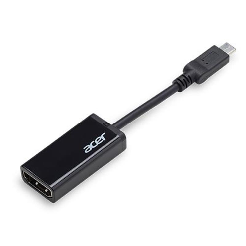 Acer HP.DSCAB.007 tussenstuk voor kabels USB Type-C HDMI Zwart