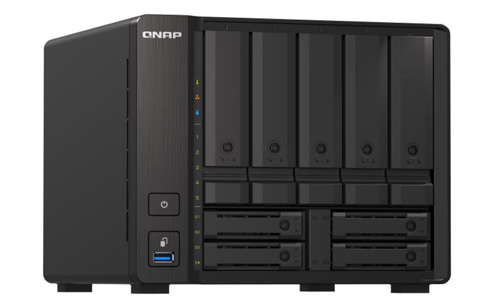 QNAP TS-H973AX-32G data-opslag-server NAS Tower Ethernet LAN Zwart V1500B