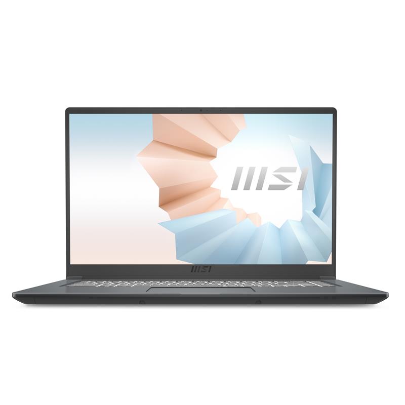 MSI Modern 15 A11M-814NL Laptop 39,6 cm (15.6"") Full HD Intel® Core™ i7 i7-1195G7 16 GB DDR4-SDRAM 512 GB SSD Wi-Fi 6 (802.11ax) Windows 10 Pro Grijs