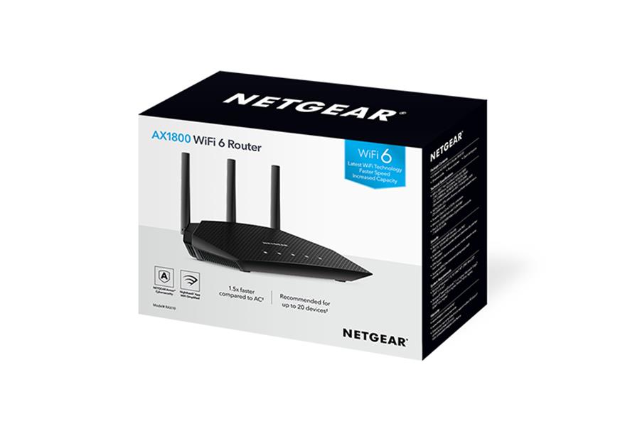 Netgear RAX10 draadloze router Gigabit Ethernet Dual-band (2.4 GHz / 5 GHz) Zwart