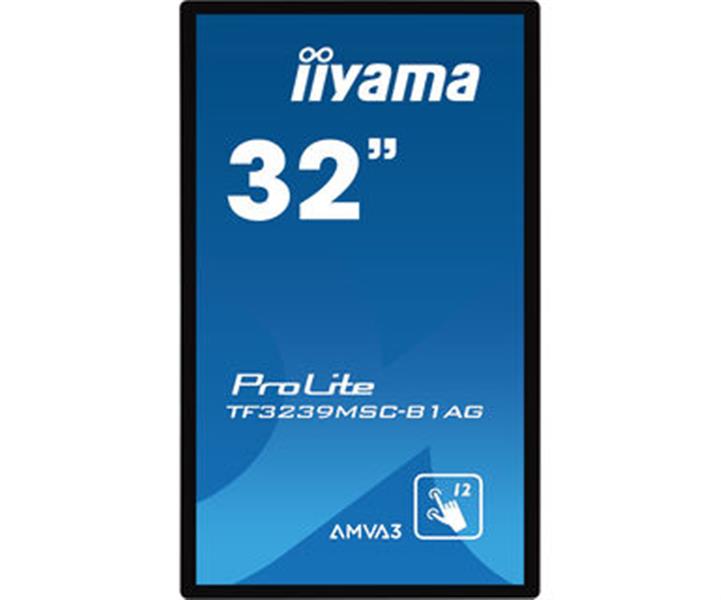iiyama ProLite TF3239MSC-B1AG computer monitor 80 cm (31.5"") 1920 x 1080 Pixels Full HD LED Touchscreen Multi-gebruiker Zwart