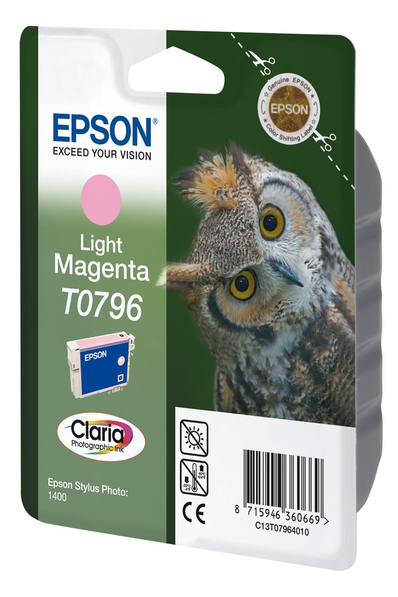 Epson Owl inktpatroon Light Magenta T0796 Claria Photographic Ink