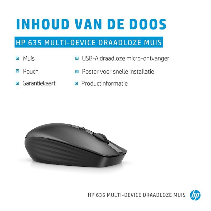 HP 635 draadloze muis voor meerdere apparaten