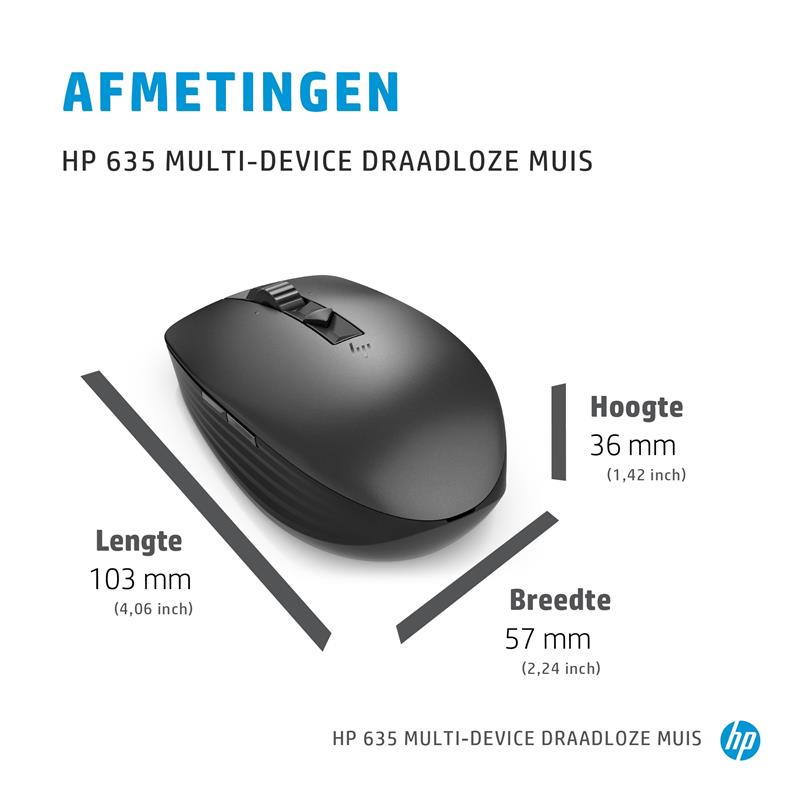 HP 635 draadloze muis voor meerdere apparaten