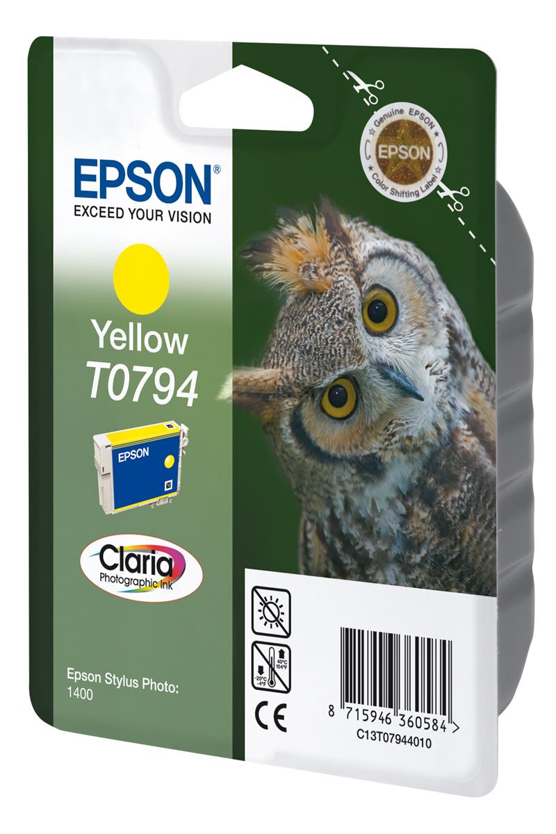 Epson Owl inktpatroon Yellow T0794 Claria Photographic Ink