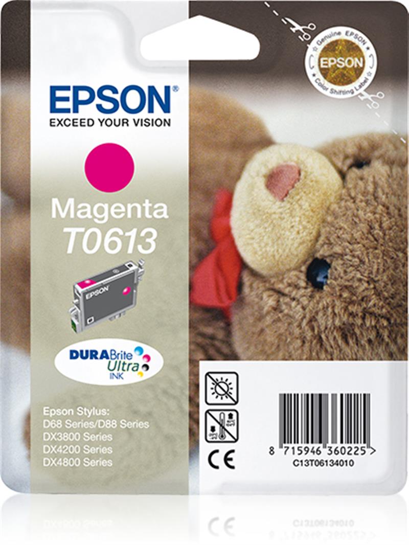 Epson Teddybear inktpatroon Magenta T0613 DURABrite Ultra Ink