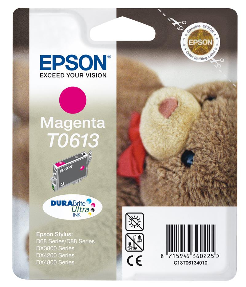 Epson Teddybear inktpatroon Magenta T0613 DURABrite Ultra Ink