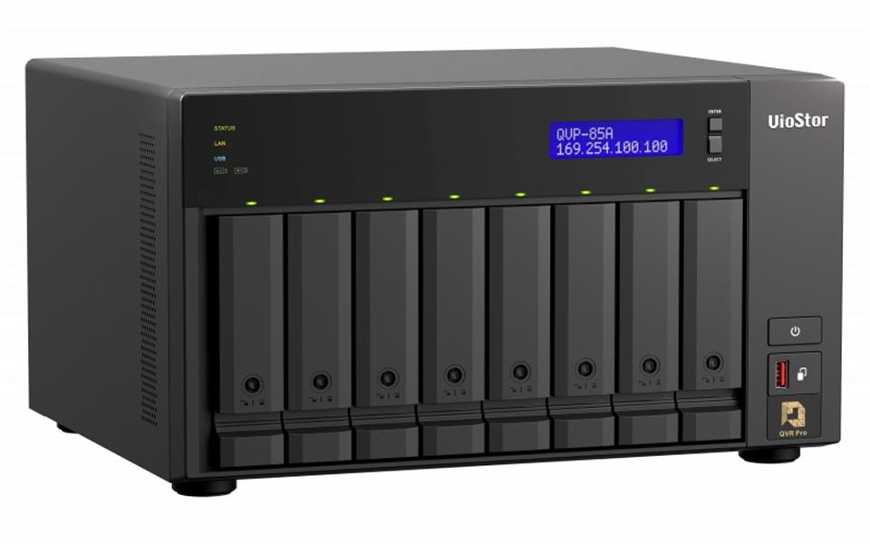 QNAP QVP-85A data-opslag-server NAS Tower Ethernet LAN Zwart i5-8400T