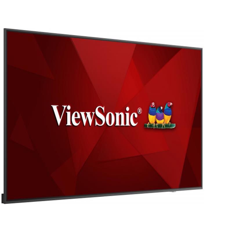 Viewsonic CDE7520 beeldkrant Digitale signage flatscreen 190,5 cm (75"") IPS 4K Ultra HD Zwart Type processor Android 8.0