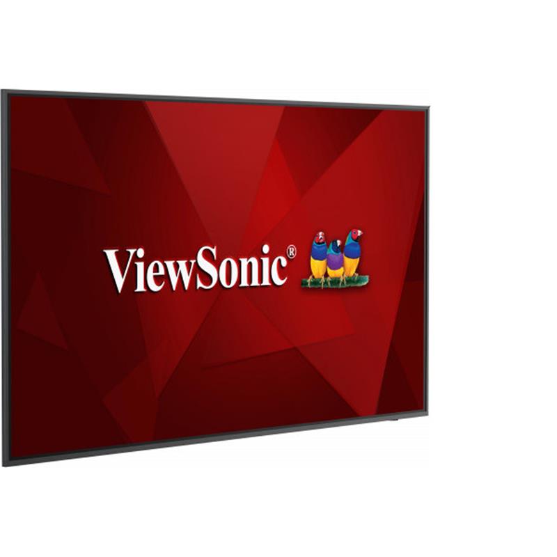 Viewsonic CDE6520 beeldkrant Digitale signage flatscreen 165,1 cm (65"") IPS 4K Ultra HD Zwart Type processor Android 8.0