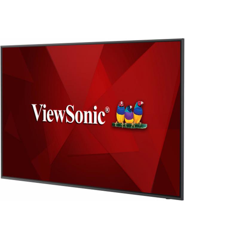 Viewsonic CDE6520 beeldkrant Digitale signage flatscreen 165,1 cm (65"") IPS 4K Ultra HD Zwart Type processor Android 8.0
