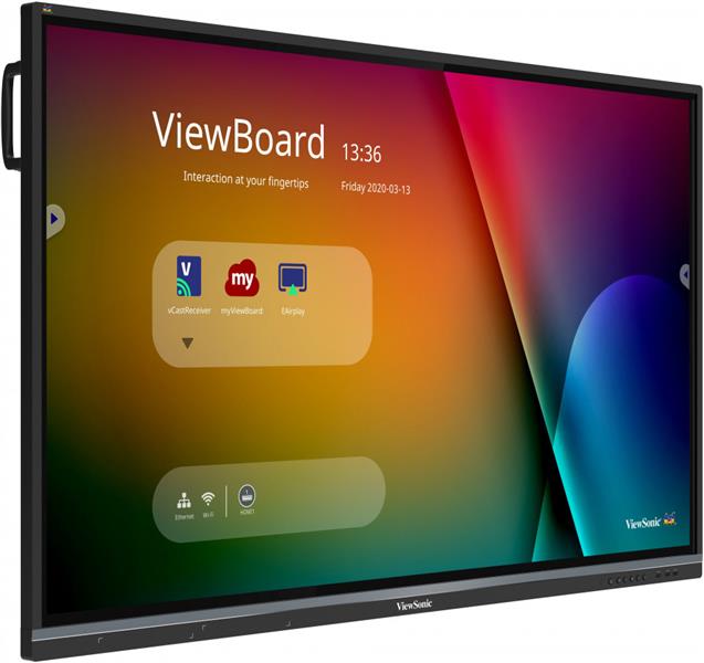 Viewsonic IFP6550-3 interactive whiteboards & accessories 165,1 cm (65"") 3840 x 2160 Pixels Touchscreen Zwart HDMI