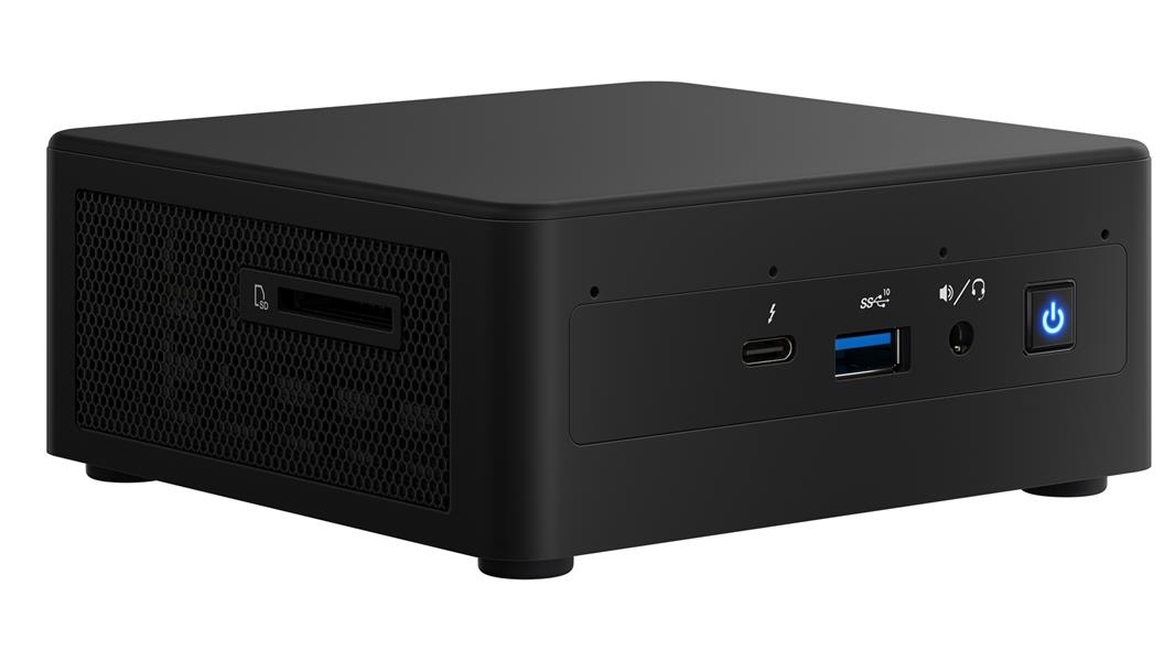 Intel NUC 11 Performance Intel® Core™ i3 i3-1115G4 8 GB DDR4-SDRAM 500 GB SSD Windows 10 Home UCFF Mini PC barebone Zwart