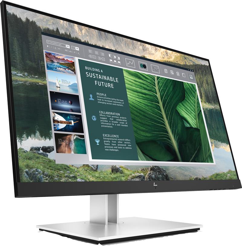 HP E24u G4 60,5 cm (23.8"") 1920 x 1080 Pixels Full HD LCD Zwart, Zilver