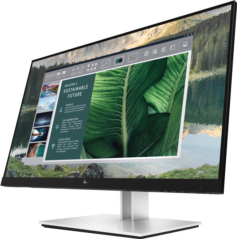 HP E24u G4 60,5 cm (23.8"") 1920 x 1080 Pixels Full HD LCD Zwart, Zilver