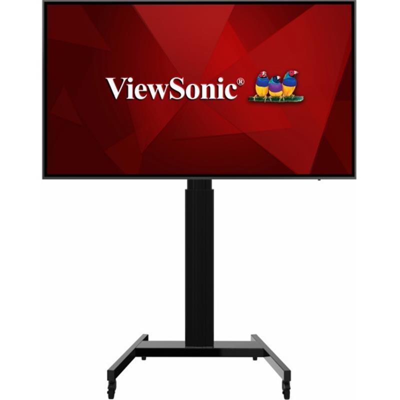 Movable trolley for 42 inch to 86 inch screen - Motorized highed injustable