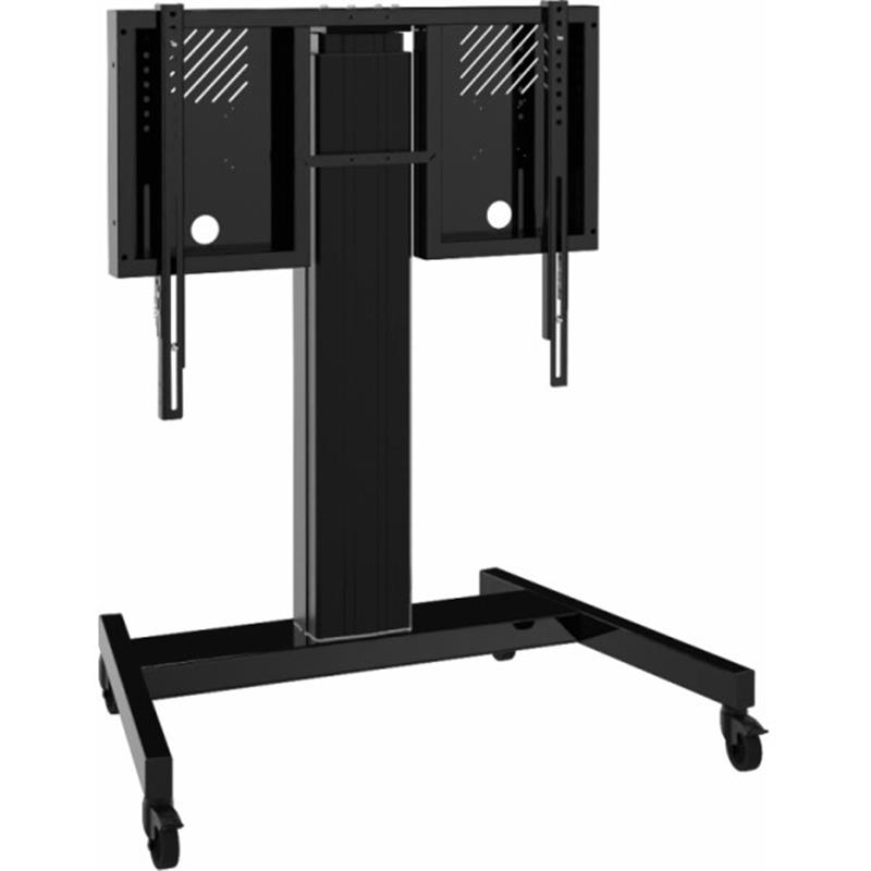 Movable trolley for 42 inch to 86 inch screen - Motorized highed injustable