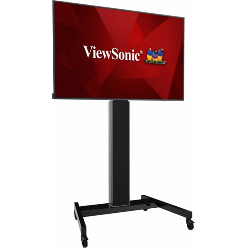 Movable trolley for 42 inch to 86 inch screen - Motorized highed injustable