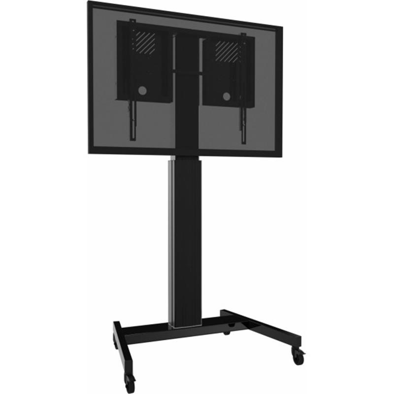Movable trolley for 42 inch to 86 inch screen - Motorized highed injustable