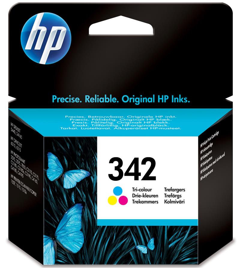 HP 342 Origineel Cyaan, Magenta, Geel 1 stuk(s)