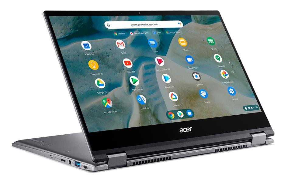 Acer Chromebook CP514-1WH-R89E 35,6 cm (14"") Touchscreen Full HD AMD Ryzen 5 8 GB DDR4-SDRAM 64 GB Flash Wi-Fi 5 (802.11ac) Chrome OS Grijs
