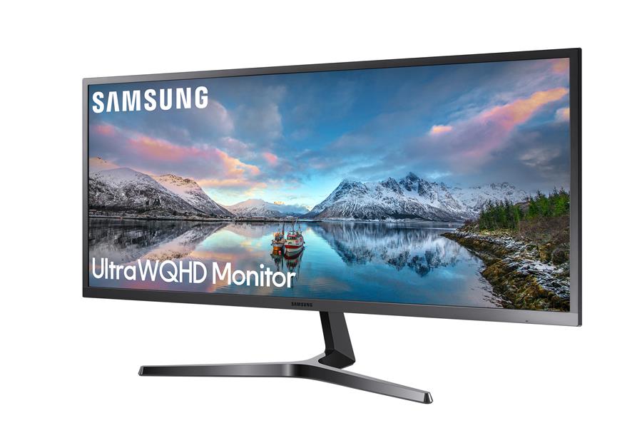 Samsung LS34J550WQR 86,4 cm (34"") 3440 x 1440 Pixels UltraWide Quad HD LED Zwart