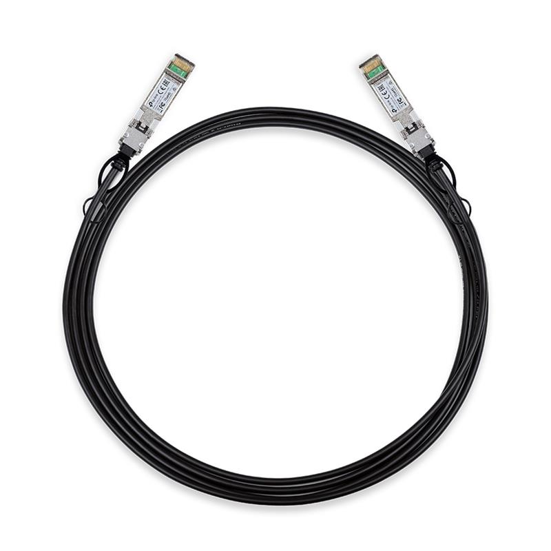 TP-Link TL-SM5220-3M Glasvezel kabel SFP+ DAC Zwart