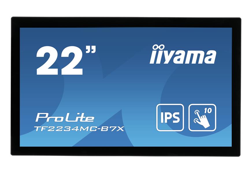 iiyama ProLite TF2234MC-B7X touch screen-monitor 54,6 cm (21.5"") 1920 x 1080 Pixels Multi-touch Multi-gebruiker Zwart