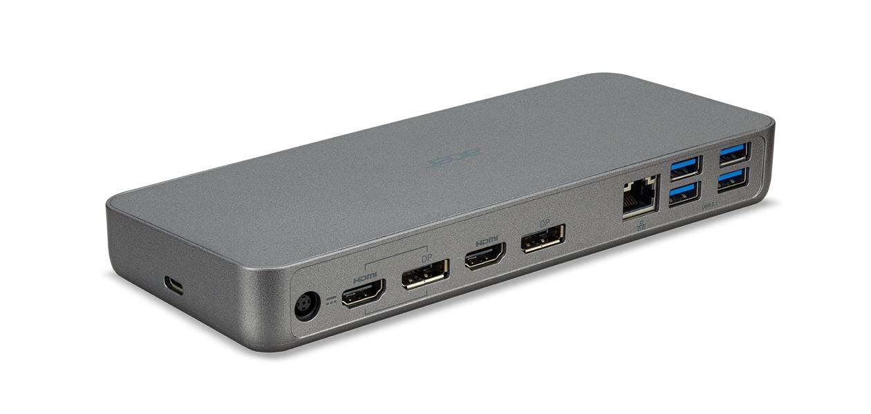 Acer D501 Docking USB 3.2 Gen 1 (3.1 Gen 1) Type-C Grijs