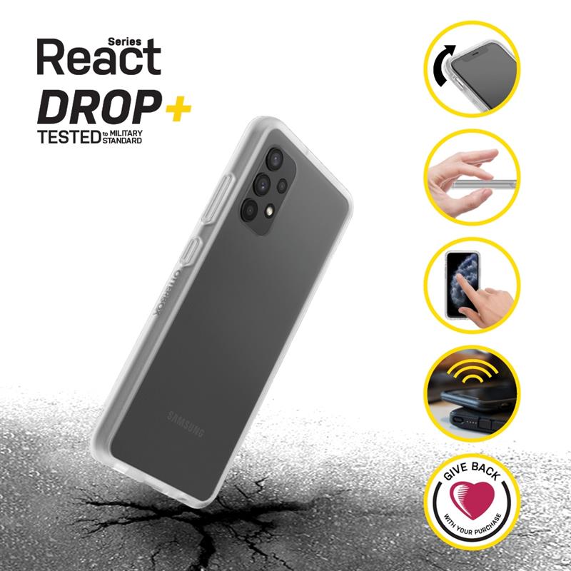 OtterBox React Series voor Samsung Galaxy A32, transparant