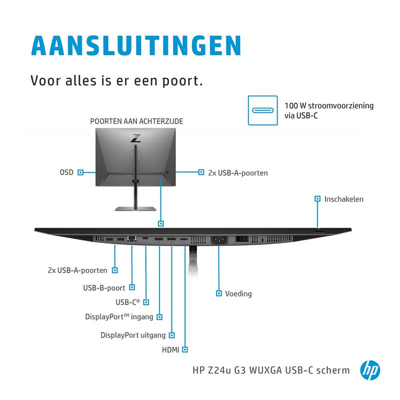 HP Z24u G3 WUXGA USB-C Display computer monitor