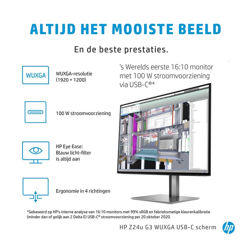 HP Z24u G3 WUXGA USB-C Display computer monitor