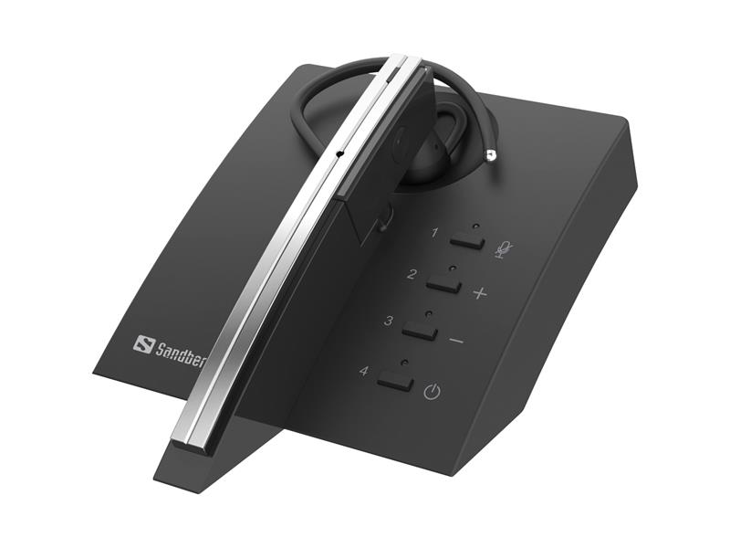 Sandberg 126-25 hoofdtelefoon/headset oorhaak Bluetooth Oplaadhouder Zwart, Grijs