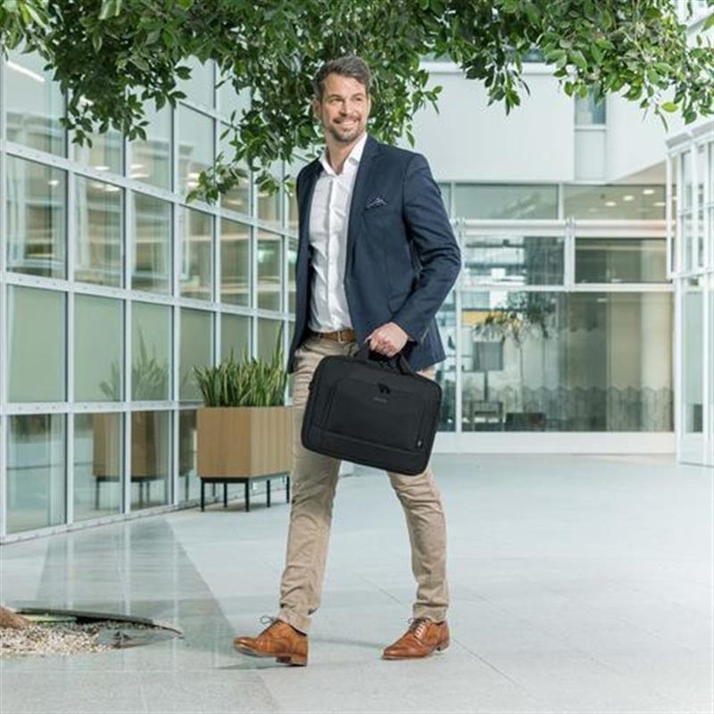 Dicota Eco Top Traveller BASE notebooktas 35 8 cm 14 1 Tas met bovensluiting Zwart