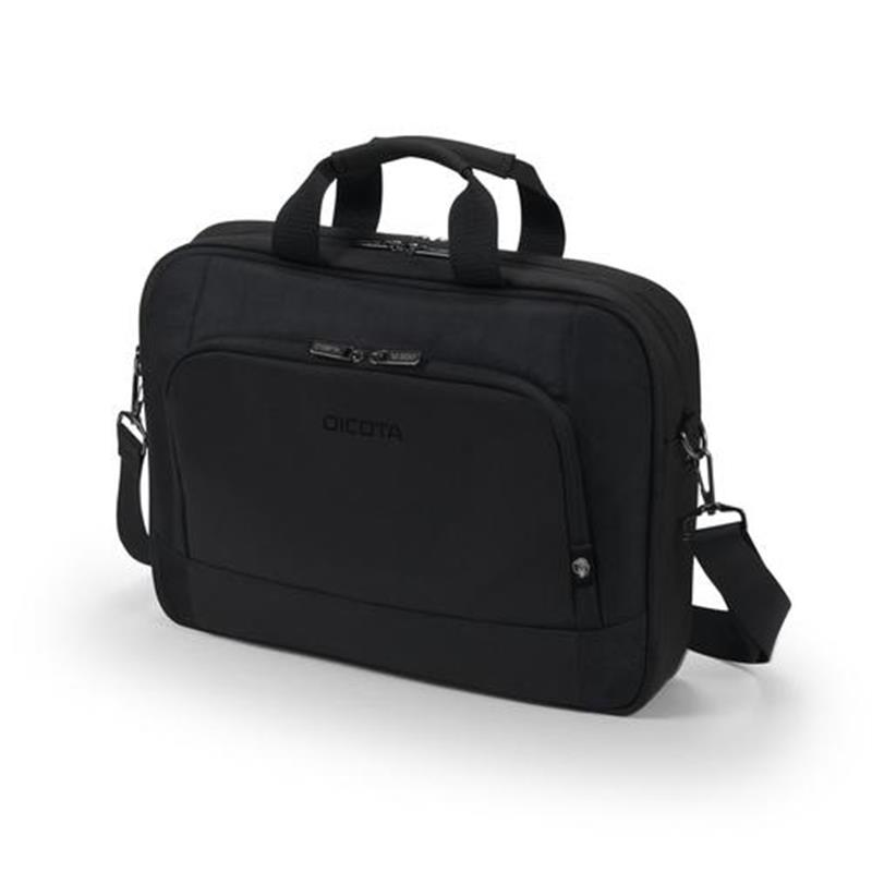 Dicota Eco Top Traveller BASE notebooktas 35 8 cm 14 1 Tas met bovensluiting Zwart