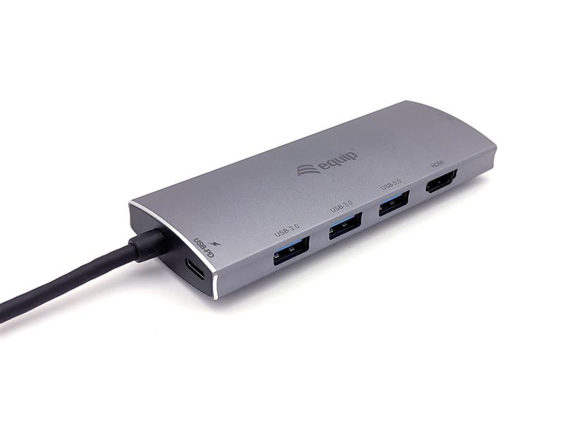 Equip 133482 interface hub USB 3.2 Gen 1 (3.1 Gen 1) Type-C 5000 Mbit/s Zilver